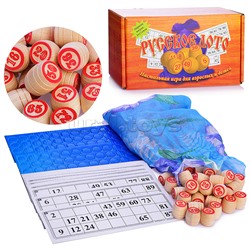 Русское лото дерев. в карт.коробке