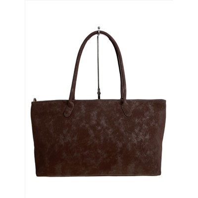 Женская сумка из искусственной кожи, цвет шоколад