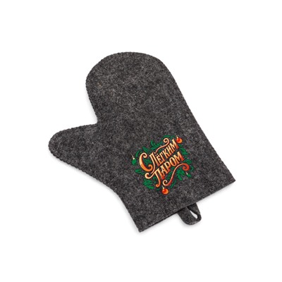 Рукавица для бани и сауны «С лёгким паром», полиэфир 70%, шерсть 30%, «Добропаровъ»