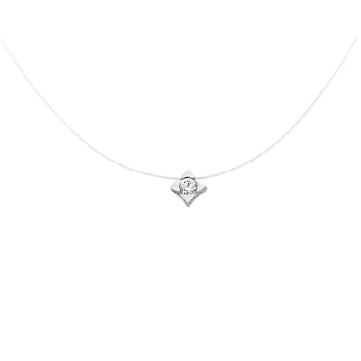 Колье на леске, куб.циркон., ЗК0300327