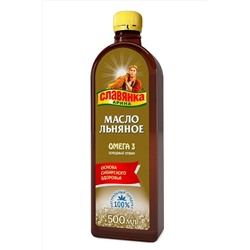 Масло льняное "Славянка Арина" 500мл ЭКОПРОДУКТЫ, 1175859
