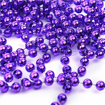 Новогоднее украшение "Бусы" 5м, сиреневые, в банке