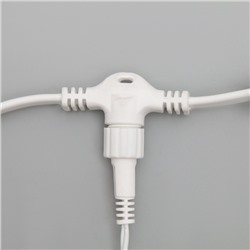 УЦЕНКА Гирлянда «Занавес» 2×6 м, IP44, УМС, белая нить, 1440 LED, свечение синее, 220 В