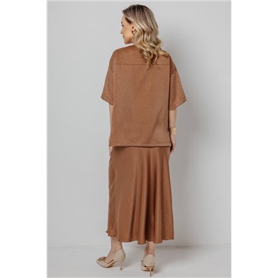 Блузка женская  4483/02/Коричневый