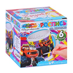 Кружка для росписи, 6 цв. "Монстр Трак"