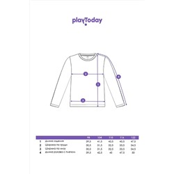 Фуфайка трикотажная для мальчиков (футболка с длинными рукавами) PLAYTODAY, 1185726