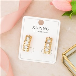Серьги коллекция "Xuping" покрытие позолота, вставка: фианиты, арт.004.045
