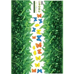 Виниловая наклейка зелёная трава