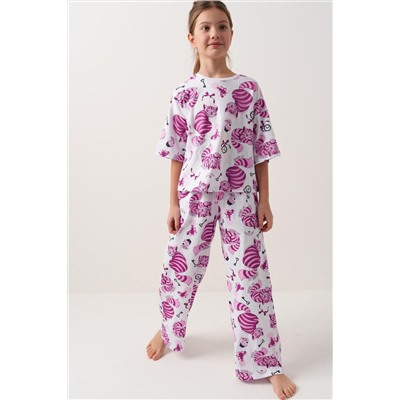 Пижама трикотажная для девочек PLAYTODAY, 1239771