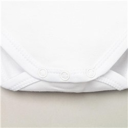 Боди Крошка Я «Первый НГ», рост 68-74 см, белое