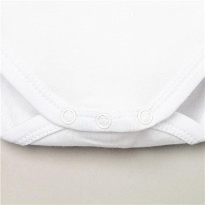 Боди Крошка Я «Первый НГ», рост 68-74 см, белое