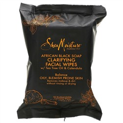 SheaMoisture, African Black Soap, Clarifying Facial Wipes, 30 Wipes