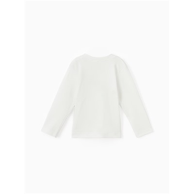 Лонгслив Крошка Я Oranges, рост 62-68 см, молочный