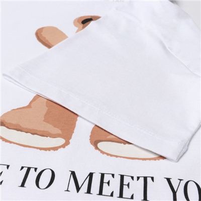 Пижама женская (футболка, шорты) KAFTAN «Мишка», размер 44-46