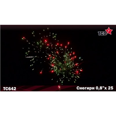 Фейерверк РС6390 Снегири (0,8" х 25)