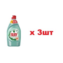 FAIRY Средство для мытья посуды 650мл Чайное дерево и мята 3шт