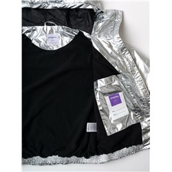 Комплект для девочек: куртка текстильная с полиуретановым покрытием, сумка