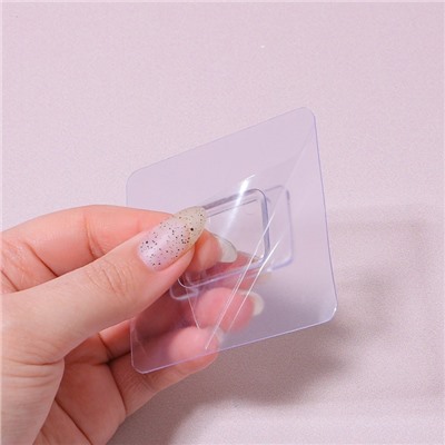 Органайзер настенный, с клеевыми крючками, 2 секции, 9.2×7×10.7 см, белый