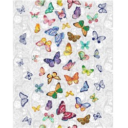 5060Т Полотенце вафельное 50*60 (бабочки)