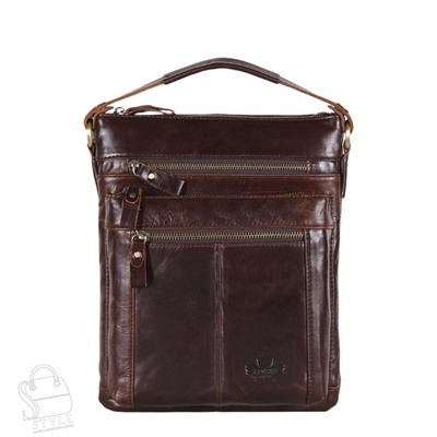 Сумка мужская кожаная 7615Z coffee Zinimxs