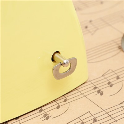 Метроном механический Gleam, желтый, 40-408 ударов в минуту, 21×10×12 см