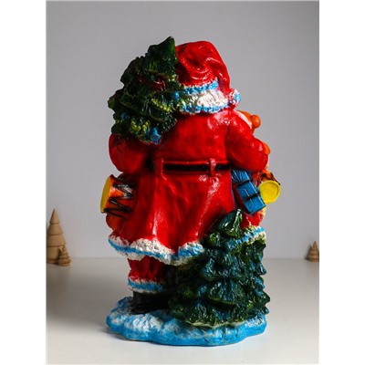 УЦЕНКА Фигура "Дед мороз" 52х32х26,5 см, красный