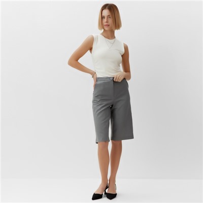 Бермуды женские MINAKU: Safari, серые, размер 42