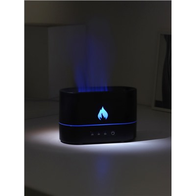 Увлажнитель воздуха LHU-15, ультразвуковой, 250 мл, эффект пламени, 4.5 Вт, 3 режима, подсветка, USB