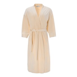 Халат домашний женский KAFTAN Plushy, размер 52-54, цвет молочный