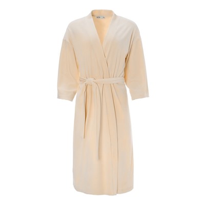 Халат домашний женский KAFTAN Plushy, размер 52-54, цвет молочный