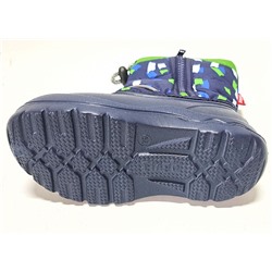 UBM17313 зел Сноубутсы для мальчиков (24-29)/12