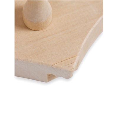 УЦЕНКА Зеркало резное с 2 полками и 3 крючками, 70×45×10 см