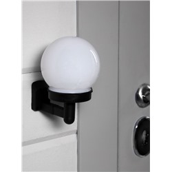 Садовый светильник «Шар», уличный, на солнечной батарее, 14×15×10 см, 1 LED, свечение белое