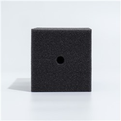 Губка прямоугольная для фильтра турбо № 15, 12×12×20 см, серая