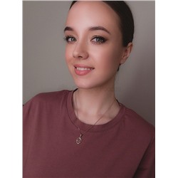 Подвеска из золочёного серебра с нат.sky топазом и нат.цитрином - Лев 925 пробы П-2428зс40205