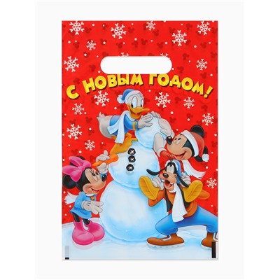 Пакет подарочный, полиэтилен, «С Новым годом», 20×30 см