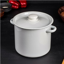 Кастрюля эмалированная, 5.5 л, d=24 см, цилиндрическая, цвет МИКС