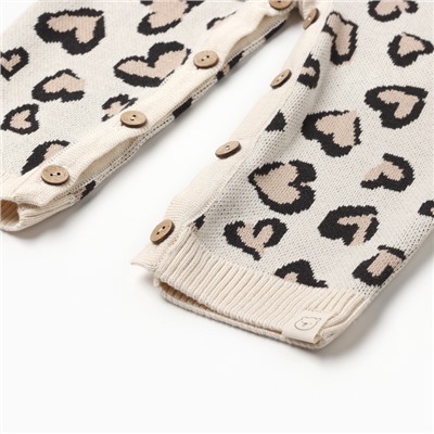 Комбинезон вязаный для девочки «Крошка Я» Leo Love, рост 68-74 см