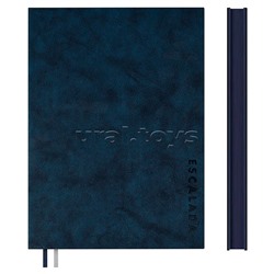 Ежедневник недатированный Escalada, А4, 160 л., Тиволи синий