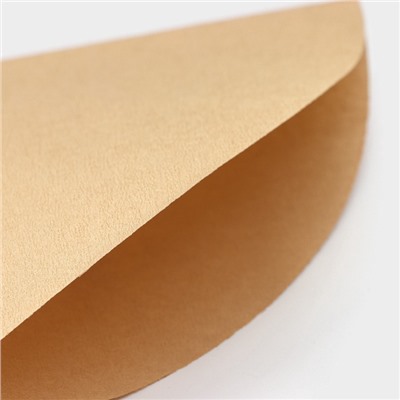 Фильтры для заваривания кофе V60 Доляна Tasty, неотбелённые, набор 50 шт., 13×12 см, бумага