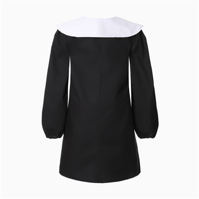 Платье мини женское с воротником MIST, размер 42, чёрное