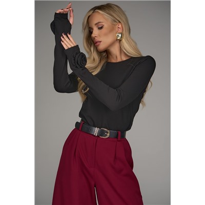 Лонгслив Эми (чёрный)