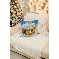 Наволочка 45х45 Дед мороз на тройке