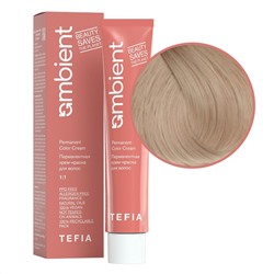 TEFIA  Ambient 10.00 Перманентная крем-краска для волос / Экстра светлый блондин интенсивный натуральный, 60 мл