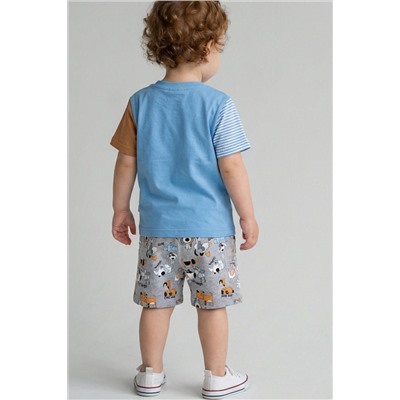 Шорты детские трикотажные для мальчиков, 2 шт в комплекте PLAYTODAY, 1242028