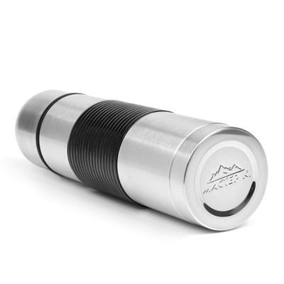 Термос Мастер К «Гильза», 500 мл, с кружкой, сохраняет тепло 24 ч, нержавеющая сталь, серебристый