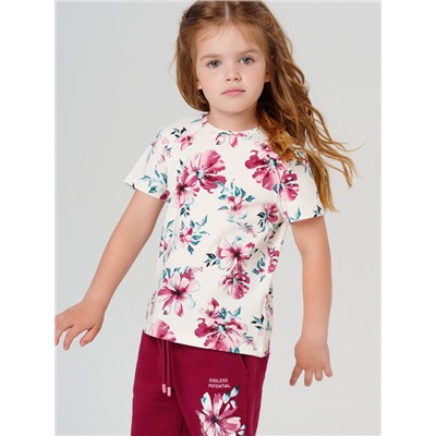 Фуфайка трикотажная для девочек (футболка)