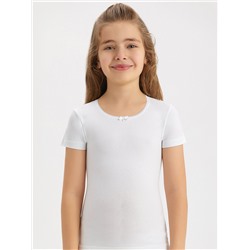 4644-01 Футболка для девочек белая (BAYKAR)