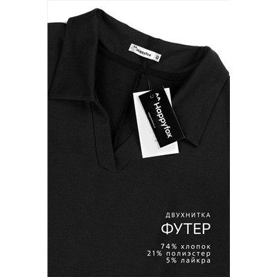 Женское базовое платье - поло Happyfox