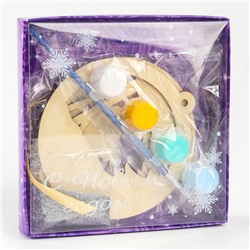 Ёлочная подвеска из дерева своими руками на новый год «Олень», набор для творчества